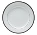 Nikko Ceramics Black Tie 10-1/2-Inch Dinner Plate