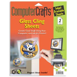 Computer Crafts: Glass Cling Sheets by Janlynn Corporation