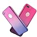 iPhone 7 Plus 5.5 Inch Full Body Hard Case-Auroralove 360 Degree Full Protective Slim Sleek Front Back Case for iPhone 7 Plus 5.5 Inch with Tempered Glass Screen Protector(Pink+Purple)