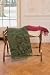 Rosamunde Pilcher Jacquard Wolldecke, grün,Ornamentmuster, 150x200cm
