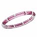 Kabbalah Bangle Sterling Silver Light Pink Resin and Authentic Red String Bangle