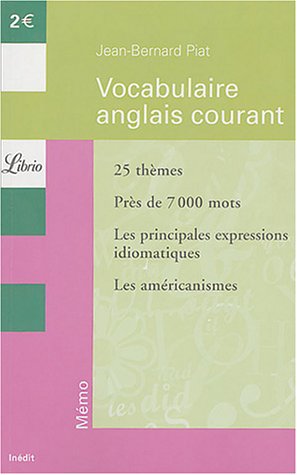 Vocabulaire anglais courant