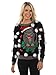 Tipsy Elves Women's Ugly Christmas Sweater - Cat Sweater with Bells