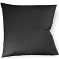 fleuresse Kissenbezug colours 9100-941, 40x40 cm, Mako Satin, Farbe Schwarz, 100% Baumwolle, mit Rei�verschluss