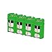 Storacell by Powerpax Slimline C Battery Caddy, Glow-in-The-Dark Moonshine, Holds 4 Batteries