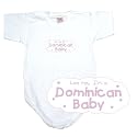 BABY BODYSUIT WHITE " PINK CLOUD LOVE ME , I'M DOMINICAN " DOMINICA 12 - 18 Months