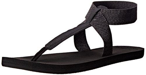 Reef Women's Reef Cushion Moon Flip Flop, Black, 8 M US
