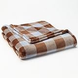 UPC 617529440080 product image for The Big One Plush Super Soft Blue Brown Plaid Oversized Microplush Throw Blanket | upcitemdb.com