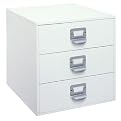 3-Drawer Organizer Cube - White