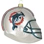 Miami Dolphins 3" Team Glass Helmet Ornament