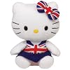 TY Beanies 6" Hello Kitty Union Jack Dress