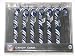 DALLAS COWBOYS Team Logo & Colors CANDY CANE CHRISTMAS ORNAMENT SET (6 pack)