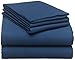 Amazon Brand – Pinzon Lightweight Cotton Flannel Sheet Set - Queen, Cadet Blue