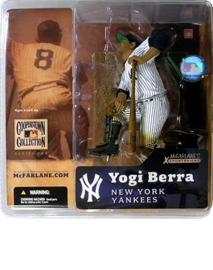 McFarlane Toys MLB Cooperstown Series 1 Action Figure Yogi Berra (New York Yankees) Shiny Hat