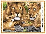 Paint By Number Kit 20''x16''-lion King