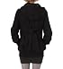 Yoki Tightly Knitted Zippered Pea Coat in Black