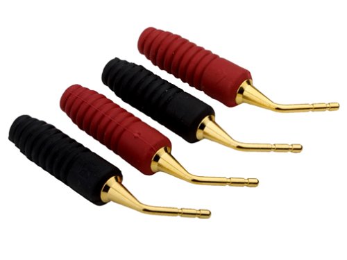 Monster Cable Mini Angled Gold Pins (4 Pairs)