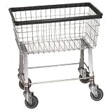 Economy Laundry Cart, basket color: Chrome