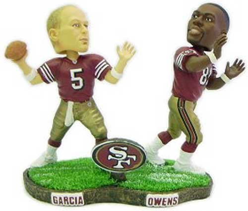 San Francisco 49ers Garcia & Owens Forever Collectibles Bobble Mates