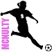 SOCCER GIRL WITH CUSTOM NAME/NUMBER....WALL ART STICKERS DECAL SOCCER GRAPHICS