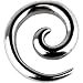 8 Gauge Surgical Steel Curved Spiral Taper