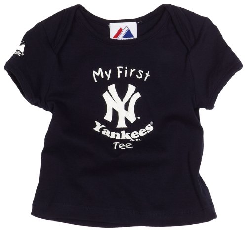 MLB Infant/Toddler Boys' New York Yankees Mock 2Fer Romper (Navy, 24 Months)