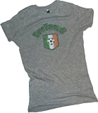 Ireland Football (Soccer) Shield Crop Sleeve Fitted Juniors T-Shirt