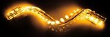 Amber/ Orange 12 LED Strip NEON MOTORCYCLE / CAR / BOAT / HOME / POD LIGHT BRIGHT ACCENT GLOW 9LED FLEXIBLE WATER PROOF, Aquarium Light Under Water Proof Tank