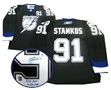 Steven Stamkos Signed Jersey Lightning Dark Replica - 1St Goal