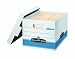 Fellowes Bankers Box 00789 Quick/Store Blue/White Letter/Legal Storage Box (12 pack)