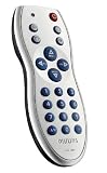 Philips SRP 1001 Universal-Fernbedienung (TV Zapper, spritzwassergeschützt) silber