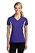 SPORT-TEK Women's Side Blocked Micropique Sport Wick Polo L Purple/White