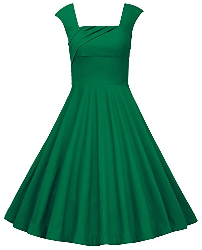 MUXXN Women's Spring Garden Floral Picnic Swing Dress