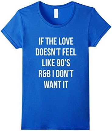 Women's Men's and Woman's Retro 90s R&amp;B T-shirt Large Royal Blue