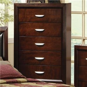 Home Line B367C Converse and Vasa Contemporary 5 Drawer Chest