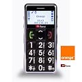 TTfone Neptune TT099 - Senior Basic Mobile Phone with Crystal White Large easy to read Display, Big Buttons, Torch, FM Radio and SOS Emergency Button - NOW WITH LARGE PRINT EASY USER MANUAL (Black - Orange pay as you go)