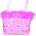 Adorable Pink Flamingo Costume Purse/Tote with Hot Pink Furr ~ Medium Size