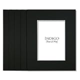 SET of 10 - GREATPACK 11x14 Black Single Mats- fit 8x10 photo art
