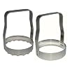 Rada Cutlery Food Chopper, Aluminum, Made in USA (Plain and Serrated COMBO PACK - R115SP)