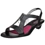 Gretta Women's Guide Low Heel Dress Sandal,Black Scala,7.5 M