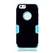 iPhone 6S Case, iPhone 6 Case, XIANA Newly Fashion Hybrid High Impact Resistant Bumpers Slim Back Shell Case Cover Suitable For Apple iPhone 6/6S(4.7)(Silicone+PC Design) with Stylus, Screen Protector and Cleaning Cloth-(Black+Blue)
