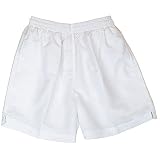 Mens Microfiber Pull-On Shorts-White