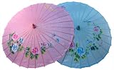 Chinese Handpainted Nylon Parasol in Assorted Colors