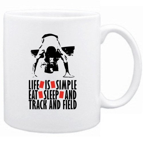 New Life Is Simple. Ea , Sleep & Track And Field Mug Sports