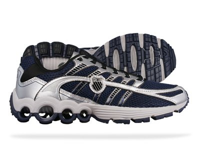 K-Swiss Men's Super Tubes Run 50 Running Shoe, Navy/Silver/Black, 8.5 M US On Sale
