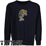 NCAA Florida International Golden Panthers Youth Navy Blue Distressed Logo Vintage Crew Neck Fleece Sweatshirt