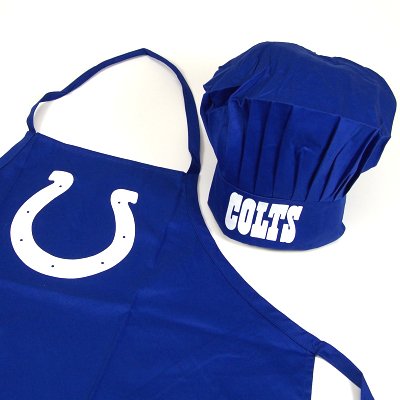 INDIANAPOLIS COLTS OFFICIAL LOGO CHEF'S HAT AND APRON