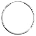 1 ( 25 mm ) Diameter Sterling Silver Endless Hoop Earrings,