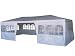 Pavillon, Pavillion Zelt PE 3x9 weiß incl 8 Seitenteile