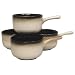 Sango Nova Black Onion Soup Bowls, Set of 4